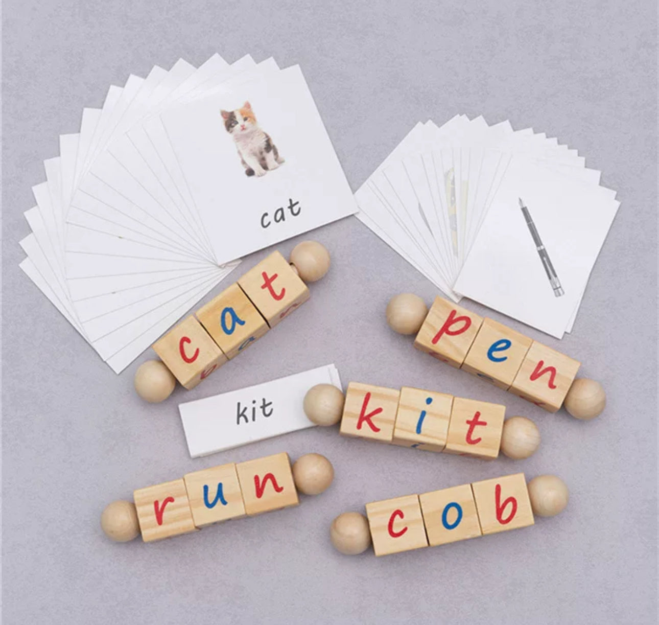 Alphabet Cubes with Cards